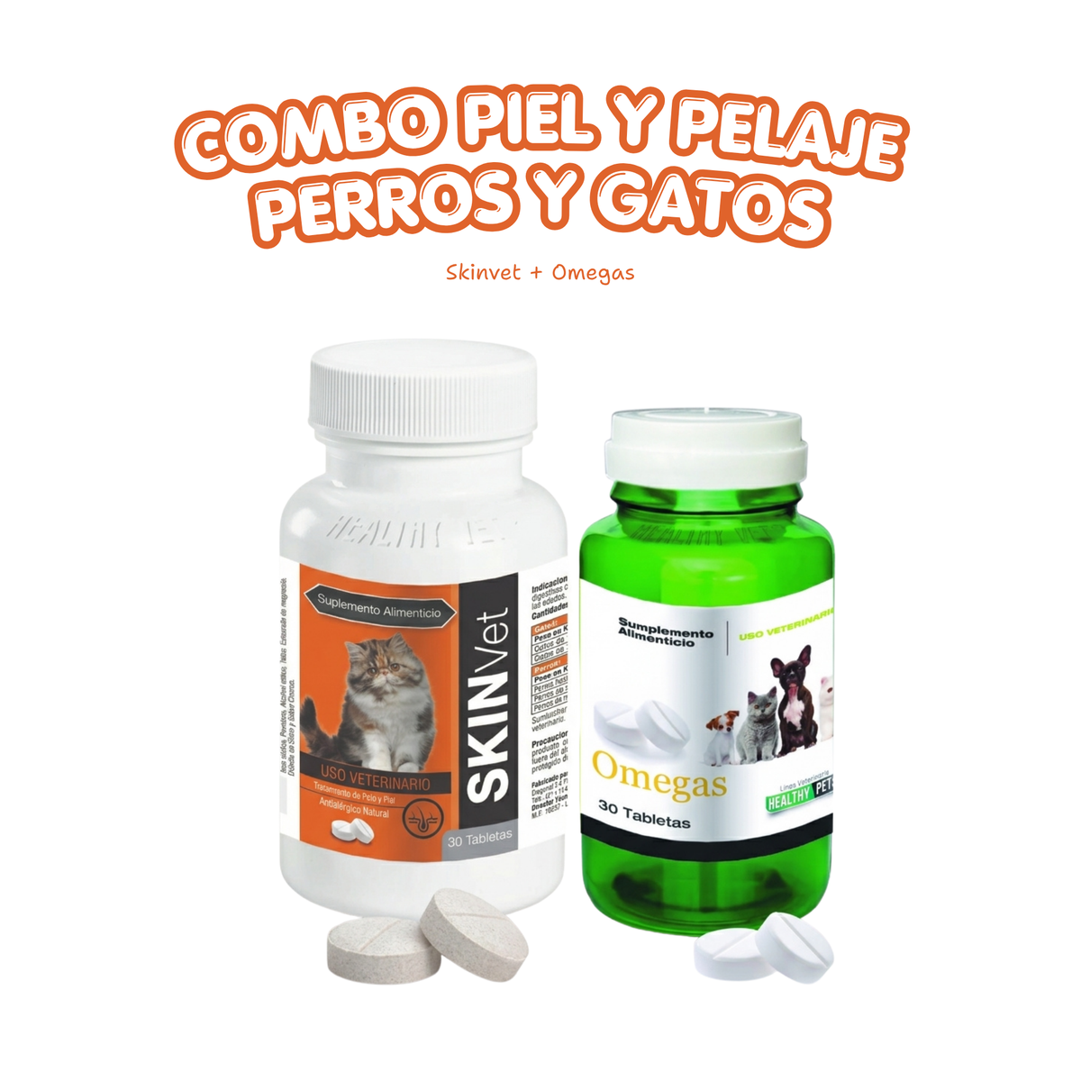 Kit Piel y Pelaje para Perros y Gatos · Manto sano y brillante